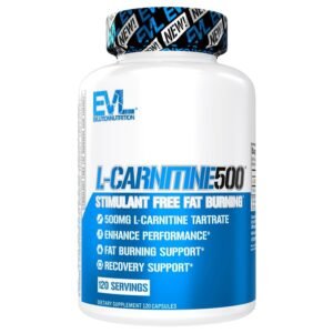 EVLution Nutrition L-Carnitine500, 500 mg, 120 Capsules