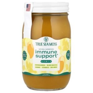 True Sea Moss Natural Superfood Immune Support 5 In 1, Mango, 15 Servings