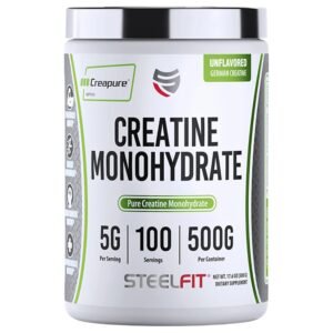 SteelFit Creatine Monohydrate Creapure, Unflavored, 500 g