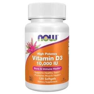 NOW Foods Vitamin D-3 High Potency , 10,000 IU, 120 Softgels