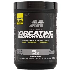 MuscleTech Platinum 100% Creatine, Unflavored, 80 Servings