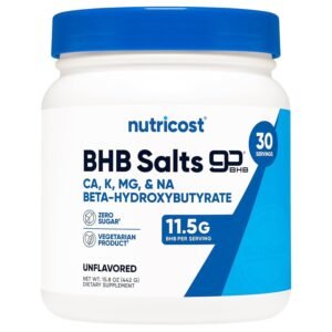 Nutricost BHB Salts goBHB, Unflavored, 30 Servings