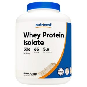 Nutricost Whey Protein Isolate, 5 lbs