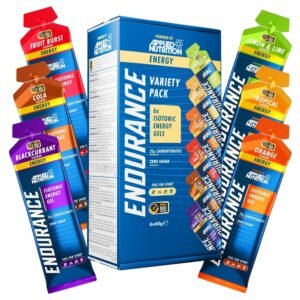 Applied Nutrition Isotonic Energy Gels, Variety Pack, (Box of 6 Gels)