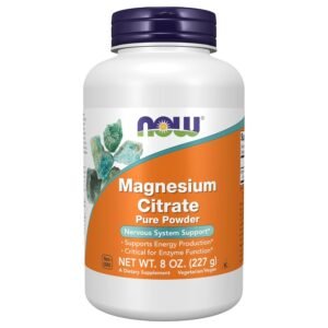 NOW Foods Magnesium Citrate Pure Powder, 76 Servings