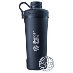 Optimum Nutrition Blender Bottle Stainless Steel, Black, 900 ml