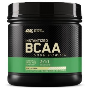 Optimum Nutrition Instantized BCAA 5000 Powder, Unflavored, 60 Servings