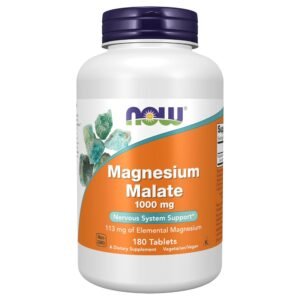NOW Foods Magnesium Malate, 1,000 mg, 180 Tablets