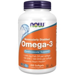 NOW Foods Omega-3 Fish Oil, 200 Softgels