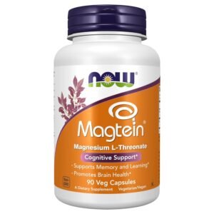 NOW Foods Magtein Magnesium L-Threonate, 90 Veg Capsules