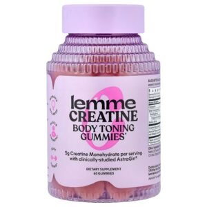 Lemme Creatine Body Toning Gummies Sour Strawberry – 60 Gummies