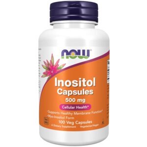 NOW Foods Inositol Capsules, 500 mg, 100 Veg Capsules