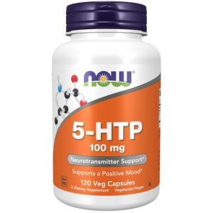 NOW Foods 5-HTP, 100 mg, 120 Veg Capsules