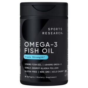 Sports Research Omega-3 Fish Oil Triple Strength, 90 Softgels