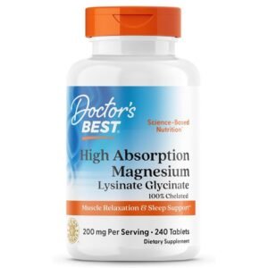 Doctor's Best High Absorption Magnesium, 240 Tablets (100 mg Per tablet)