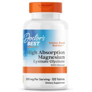 Doctor's Best High Absorption Magnesium, 120 Tablets (100 mg Per tablet)
