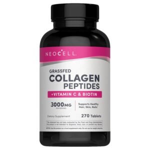 NeoCell Grassfed Collagen Peptides + Vitamin C & Biotin – 270 Tablets