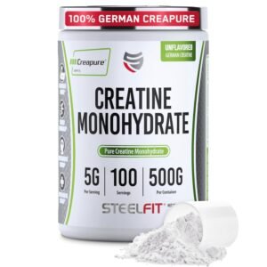 SteelFit Creatine Monohydrate, Unflavored, 100 Servings