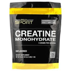 California Gold Nutrition Creatine Monohydrate, Unflavored, 200 Servings