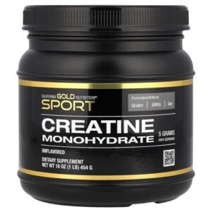 California Gold Nutrition Creatine Monohydrate, Unflavored, 91 Servings