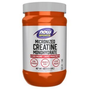 NOW Foods Micronized Creatine Monohydrate, Unflavored, 119 Servings