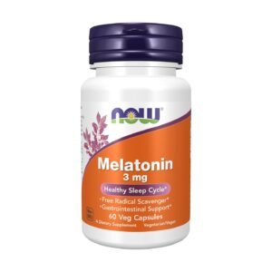 NOW Foods Melatonin 3 mg – 60 Veg Capsules