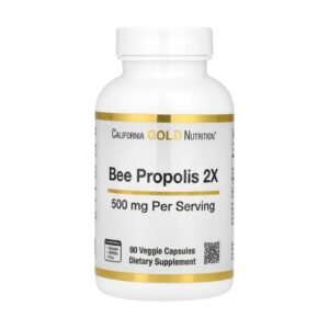 California Gold Nutrition Bee Propolis 2X Concentrated Extract 500 mg – 90 Veggie Caps