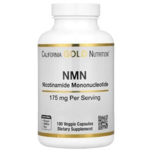 California Gold Nutrition NMN 175 mg – 180 Veggie Capsules