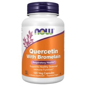 NOW Foods Quercetin with Bromelain – 120 Veg Capsules