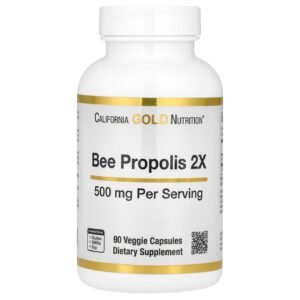 California Gold Nutrition Bee Propolis 2X 500 mg – 90 Veggie Caps
