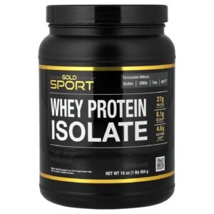 California Gold Nutrition Sport Whey Isolate Unflavored – 1 lbs