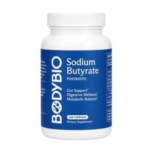 BodyBio Sodium Butyrate – 100 Capsules