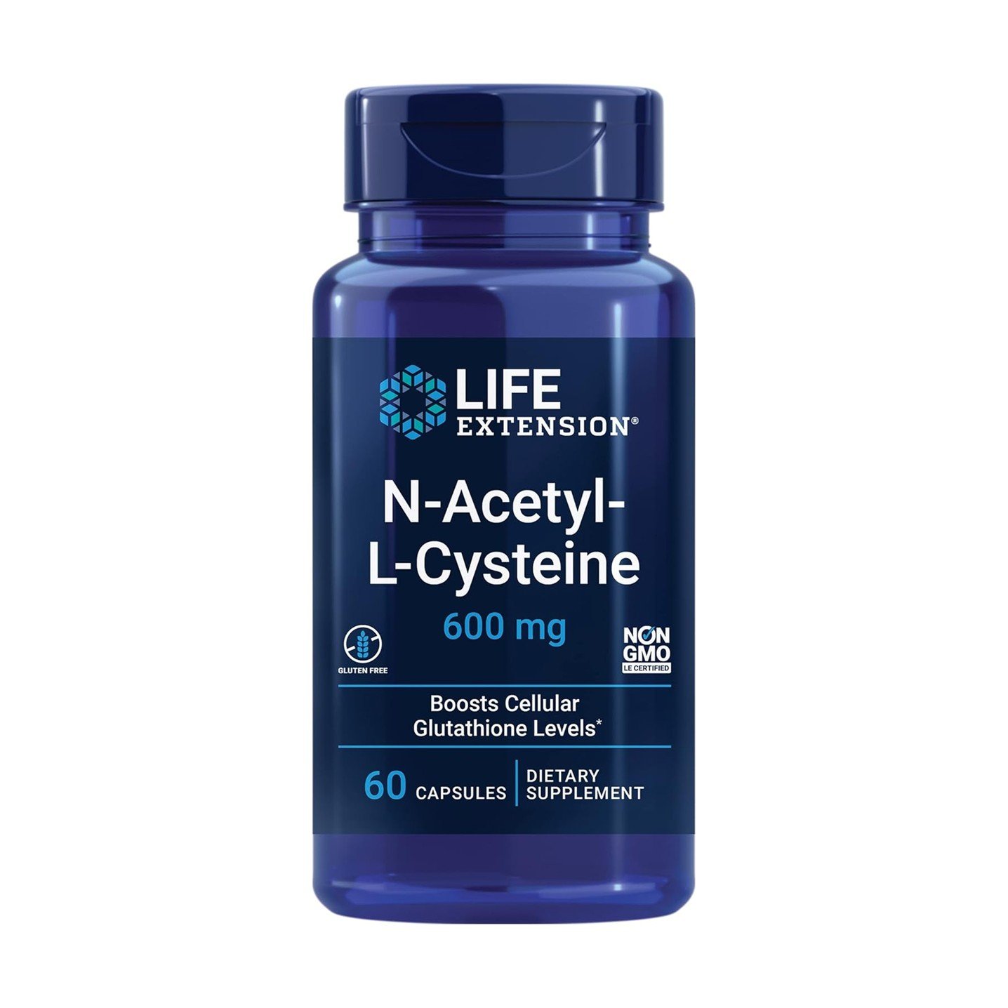 Life Extension N-Acetyl-L-Cysteine 600 mg – 60 Capsules