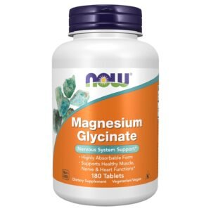 NOW Foods Magnesium Glycinate 100 mg – 180 Tablets
