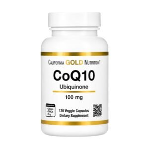 California Gold CoQ10 Ubiquinone 100 mg – 120 Veggie Capsules