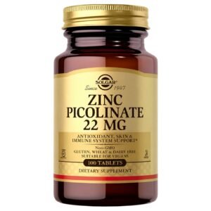 Solgar Zinc Picolinate 22 mg – 100 Tablets