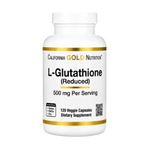 California Gold Nutrition L-Glutathione Reduced 500 mg – 120 Veggie Caps