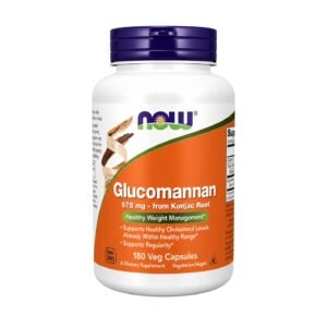 NOW Foods Glucomannan 575 mg – 180 Veg Capsules