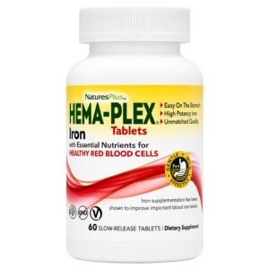 NaturesPlus Hema-Plex Iron – 60 Slow-Release Tablets