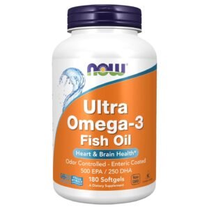NOW Foods Ultra Omega-3 Fish Oil – 180 Softgels