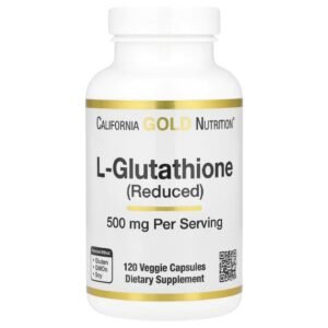 California Gold Nutrition L-Glutathione Reduced 500 mg – 120 Veggie Caps