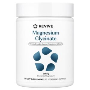 Revive Magnesium Glycinate 100 mg – 120 Vegetarian Capsules