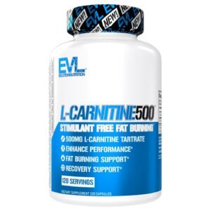 EVLution Nutrition L-Carnitine500 500 mg – 120 Capsules