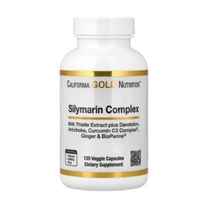 California Gold Nutrition Silymarin Complex – 120 Veggie Capsules