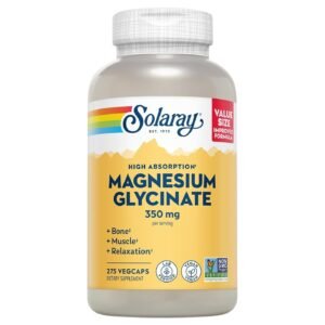 Solaray Magnesium Glycinate High Absorption – 275 VegCaps