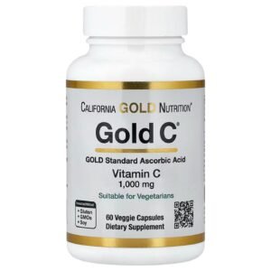 California Gold Nutrition Gold C Vitamin C 1000 mg – 60 Veggie Capsules