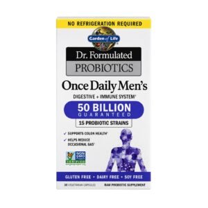 Garden of Life Dr. Formulated Probiotics Once Daily Men's 50 Billion – 30 Vegetarian Capsules