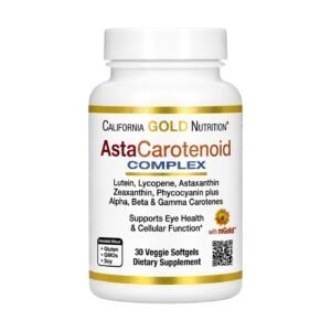 California Gold AstaCarotenoid Complex – 30 Veggie Softgels