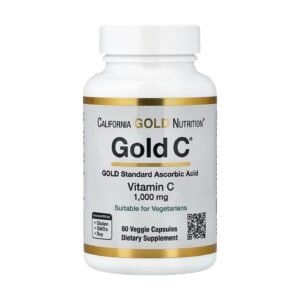 California Gold Nutrition Gold C Vitamin C 1000 mg – 60 Veggie Capsules