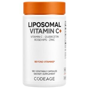 Codeage Liposomal Vitamin C+ – 180 Vegetable Capsules
